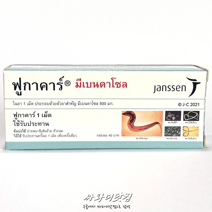 (10정)메벤다졸 Mebendazole Fugacar 500mg - COC 항암 프로토콜